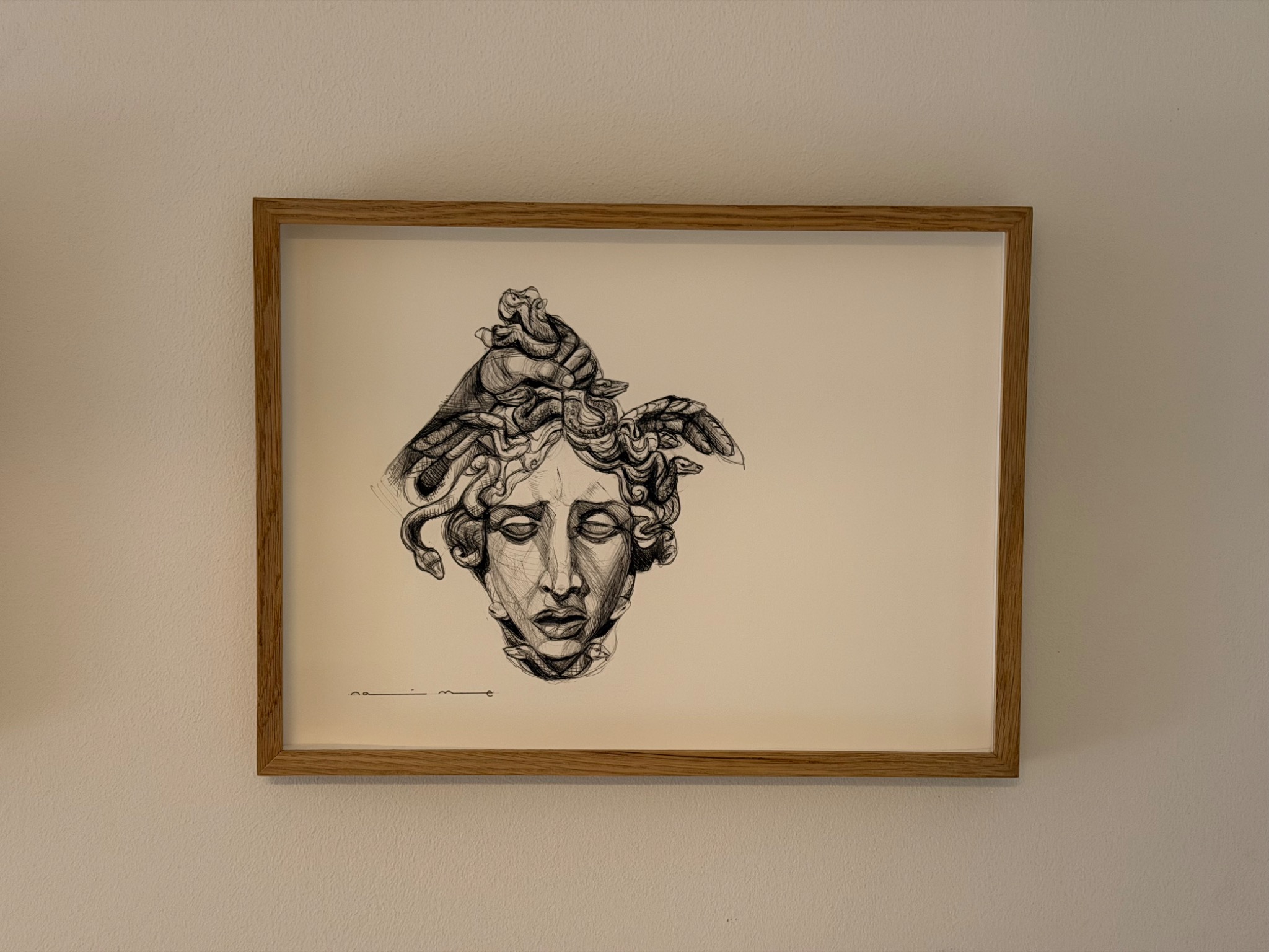 Original framed artwork by Natalie Moore